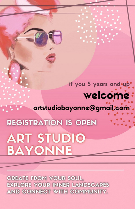 Pink Abstract Circles Fashion Show Flyer
